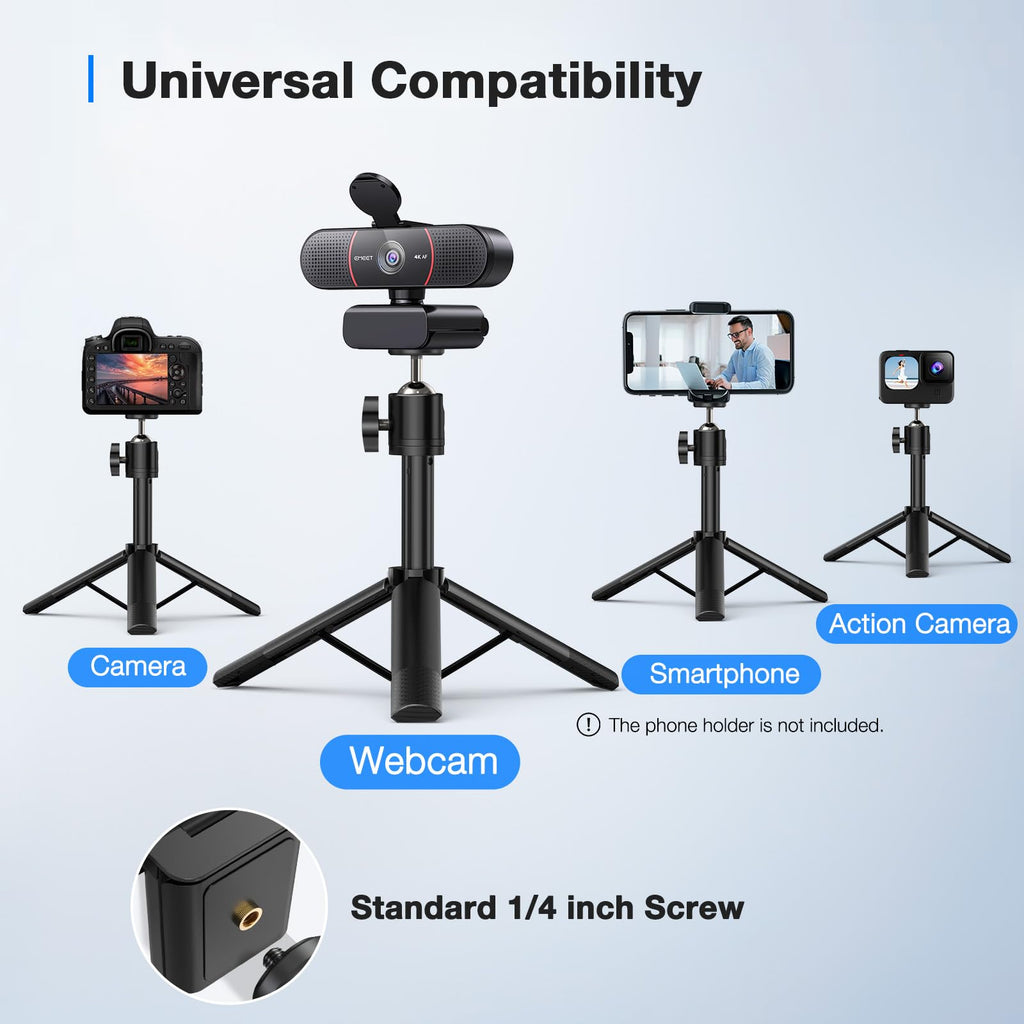 EMEET 1080P Webcam with Microphone, C960 Web Camera, 2 Mics, 90° FOV, USB Type-A & A-to-C Adapter, Plug&Play Computer Camera for Online Calling/Conferencing, Zoom/Teams/Facetime/YouTube, 2025 Version