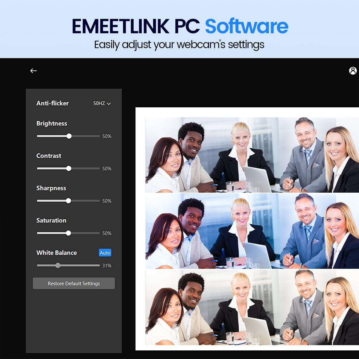 EMEET 1080P Webcam with Microphone, C960 Web Camera, 2 Mics, 90° FOV, USB Type-A & A-to-C Adapter, Plug&Play Computer Camera for Online Calling/Conferencing, Zoom/Teams/Facetime/YouTube, 2025 Version